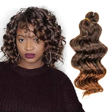 AliLeader 9 Inch Ocean Wave Crochet Hair Deep Wave Braiding Hair Synthetic Crochet Braids Water Wave Twist Hair Extensions