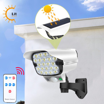 PIR Solar Motion Lights - Outdoor Wall Light with Monitor Camera for Home LED Light