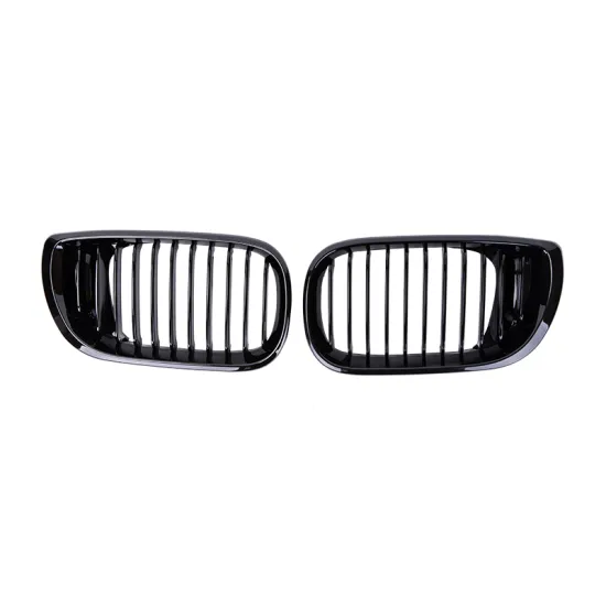 Glossy Black Front Grille for 4-Door BMW E46 3 Series (2002-2004)