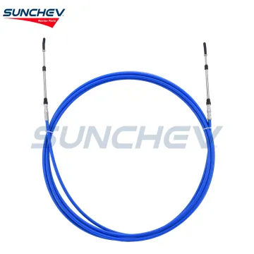 SUNCHEV Boat Throttle Control Cable 22 Feet(Blue)For Universal