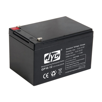 12V 14AH bateri asid plumbum yang boleh dicas semula untuk UPS