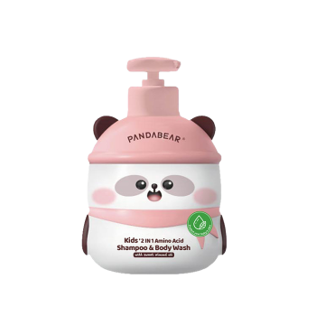 In Stock 500ml Kids 2 In 1 Shampoo And Body Wash - Natural Organic Shower Gel with Sweet Almond Oil