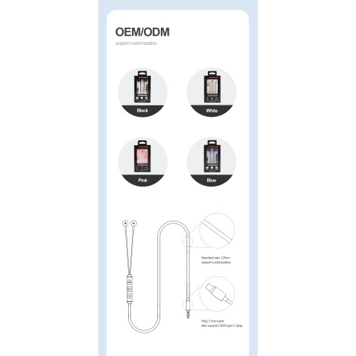 In Ear Wired 3.5mm Jack Plug Earphone ODM OEM