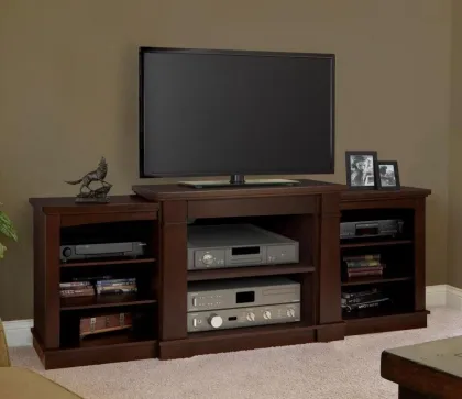 Wooden Espresso av entertainment 70 inch TV Stand