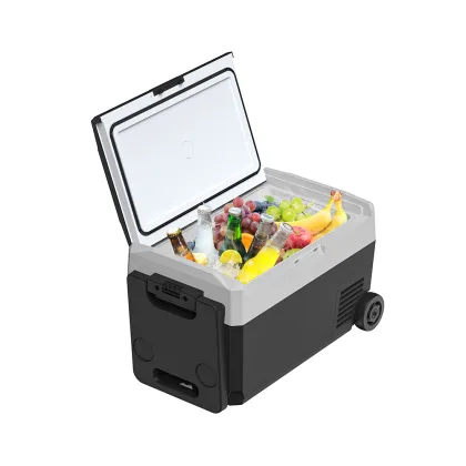 Factory Direct 28L Portable Freezer with Wheels - Mini Fridge 220V 12V Car Refrigerator