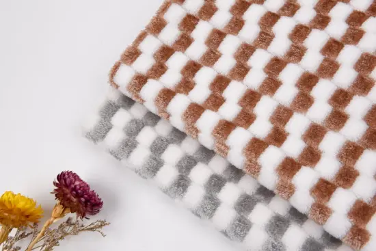 Bicolor Jacquard Flannel fabric