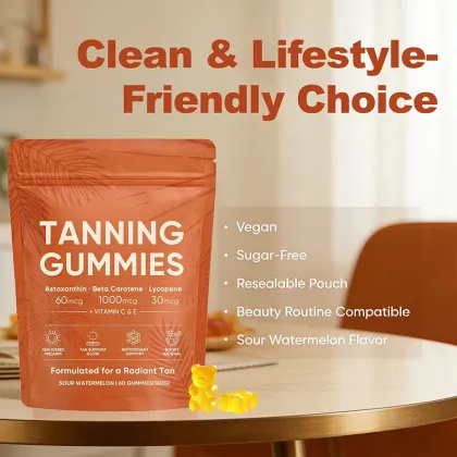OEM Supplement Antioxidant Protect Skin Tanning Gummies