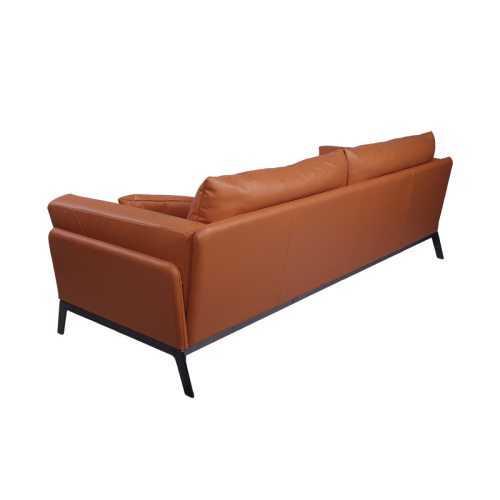 2020 nowa design brązowa skórzana sofa