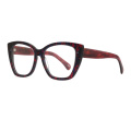 Women Oversized Cat Eye Acetate Optical Frame Glasses