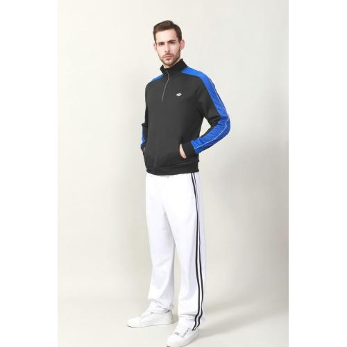 MEN'S CONTRAST TRICOT ZIP JACKET