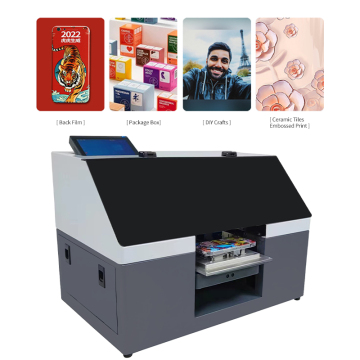 Negative Pressure UV Curve UV Desktop Printer for A5 UV Digital Inkjet Label Printer Design on Phone Shells, Glass, Plastic, and Wood