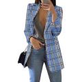 Blazer casual a quadri pilota femminile