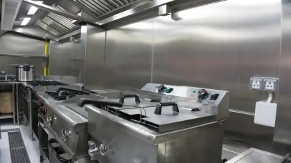 Professional Modular Commercial Kitchen Equipment - Stainless Steel Fabrication
