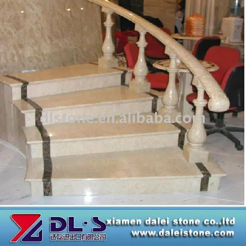 High Polished Beige Stone Step