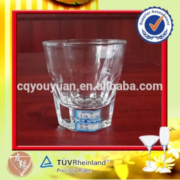 Pressed design fire polish glassware