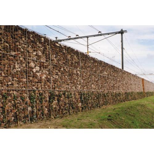 Cesto de gabion soldado con autógena revestido de zinc-Al para la venta