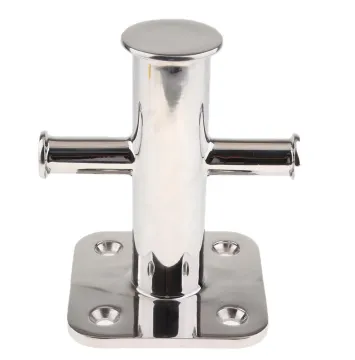 316 Stainless Steel Mirror Polished Single Cross Marine Mooring Bollard