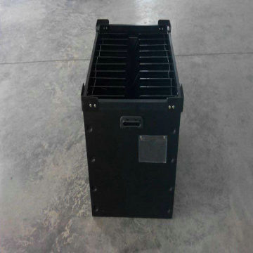 Hot sale black 5mm recycled corrugated sheet plastic foldable turnover box