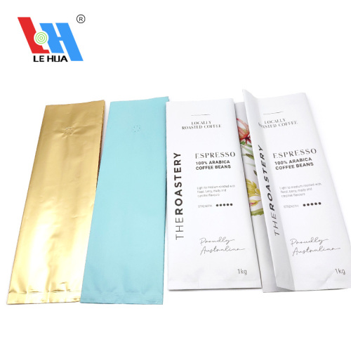 Custom Printed 1kg Plastic Coffee Beans Packaging Bag