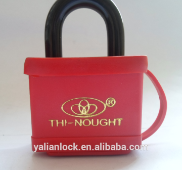 Water-proof Red Color/Black Color Plastic Cover Iron Padock