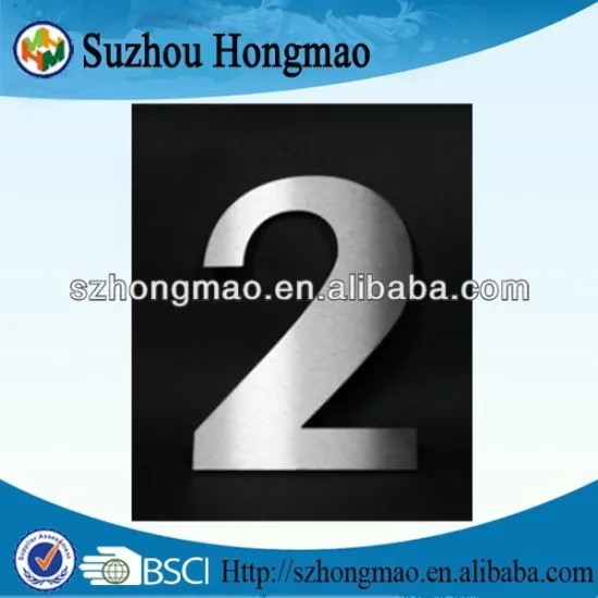 Stainless steel Door Numbers