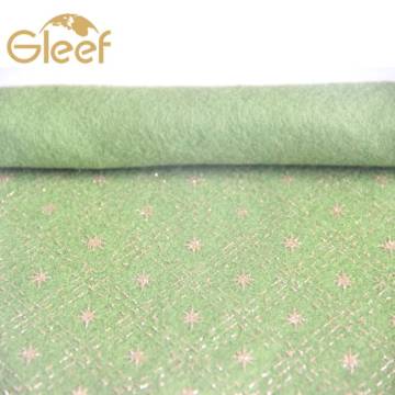 Tissu en feutre d&#39;impression couleur Ajouter Glitter