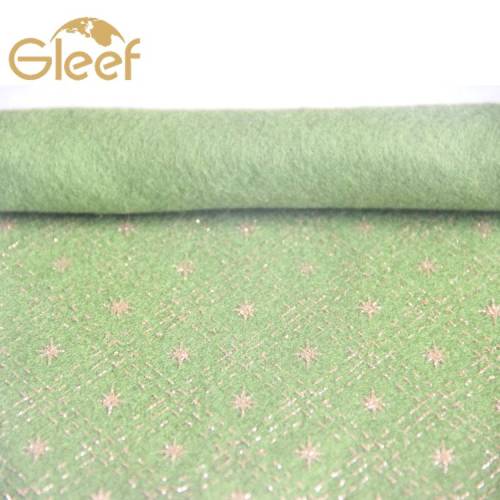 Tissu en feutre d&#39;impression couleur Ajouter Glitter