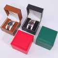 Custom Logo Red Black Watch Leder Geschenkbox