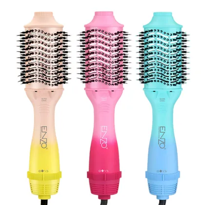 ENZO One Step Blow Dryer Brush - Black EU Plug