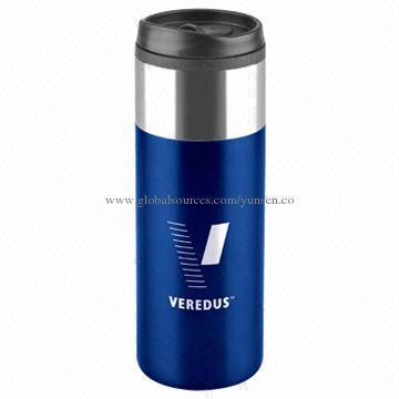 Chrome top slim travel tumbler