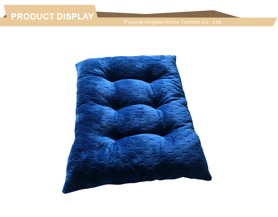 Quilted thick plush indoor pet floor pad