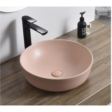 Lavabo de cerámica gris mate de los artículos sanitarios modernos