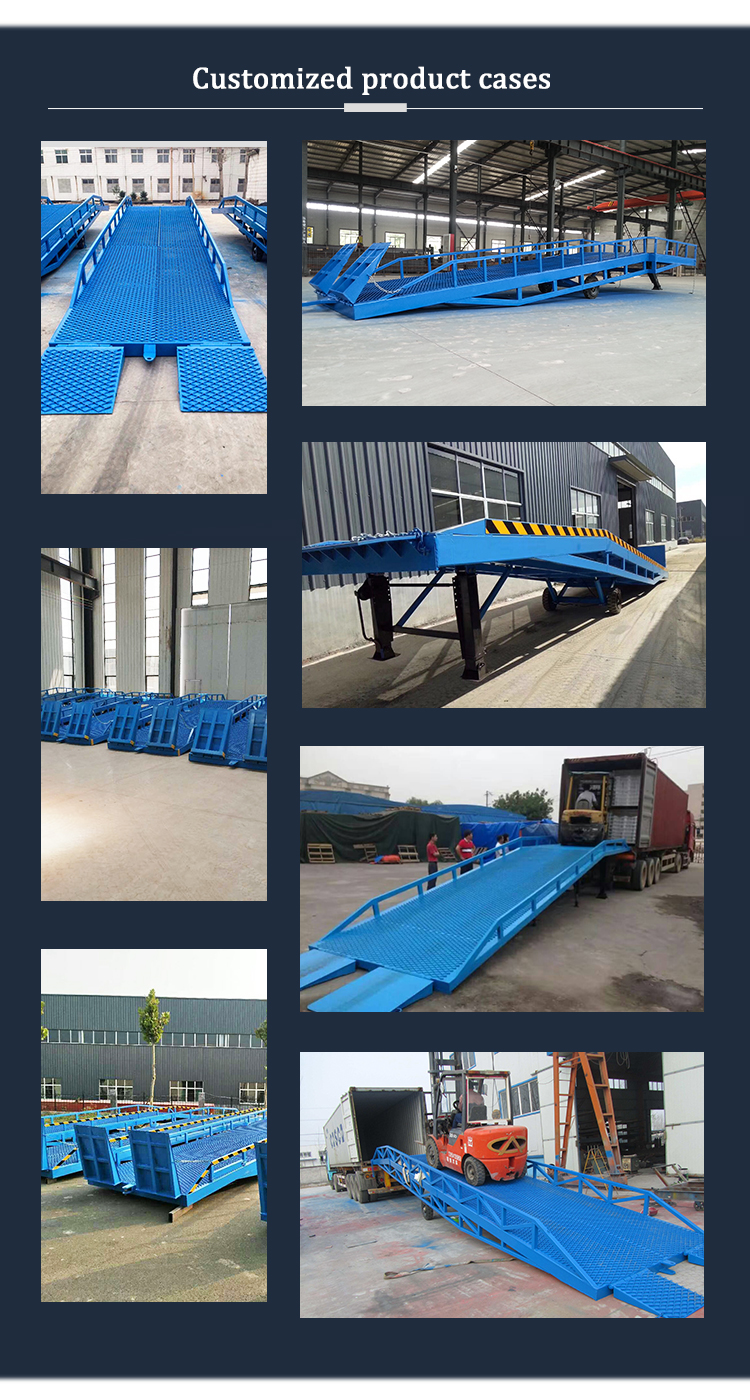 Load Out Ramp Bridge 10 To 15 Tons Approved Mobile Boarding Bridge Loading Dock Ramps ...