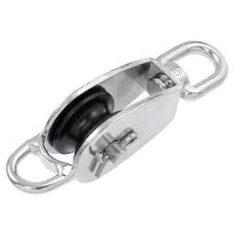 Sheave Stainless Swivel Eye Block with Bottom Loop