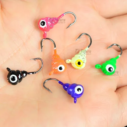 Luminous Mini Ice Fishing Jig Lead Head Hook - Tolure Winter Fishing 1.6g Ant Egg
