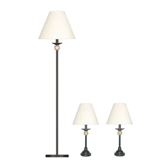 Classic Hotel Stainless Steel Lighting - Table Floor Lamp Store Wholesale Lamp Sets