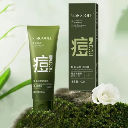 Amino Acid Facial Cleanser for Oil Control and Acne Treatment with Deep Cleaning and Moisturizing
