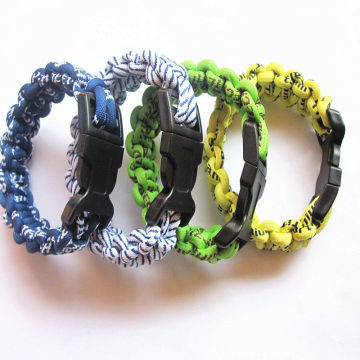 Custom Sports Braided Wristband, Multi Colored Braided Rope Bracelet For Energy Balance