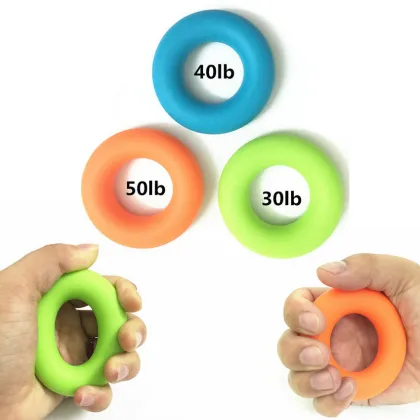 Silicone Hand Grip Exerciser for Finger Strength Training
