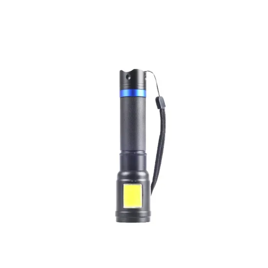 Aluminum Led Tactical Flashlight with COB floor light