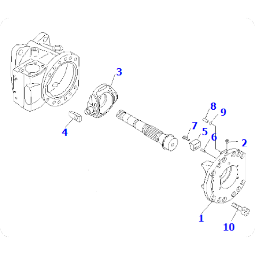 Excavator PC1250-7 pump assembly 708-2H-04370