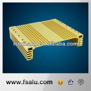 cnc process extruded aluminum amplifier enclosure