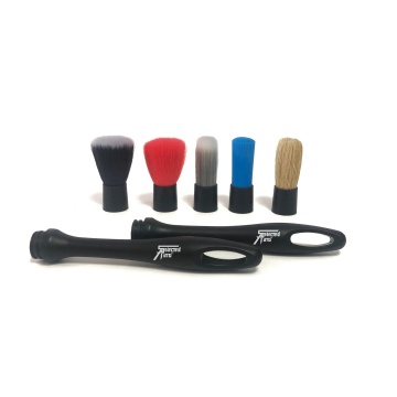 Kit de cepillo de detalles intercambiables 5-en-1 para limpieza interior de automóviles personalizados