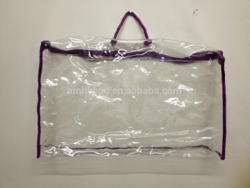 transparent pvc bag with zipper