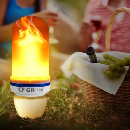 LED Flame Effect Fire Light Bulbs, Creative with Flickering Emulation Lamps, LED Fire Light for Holiday Christmas