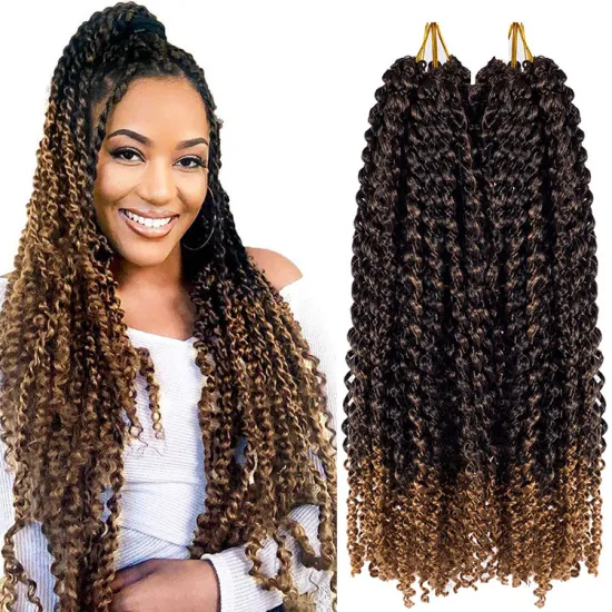 Wholesale Passion Twist Crochet Hair Solid And Ombre Color Synthetic Fiber Braid Extensions 18 Inches Crochet Passion Twists