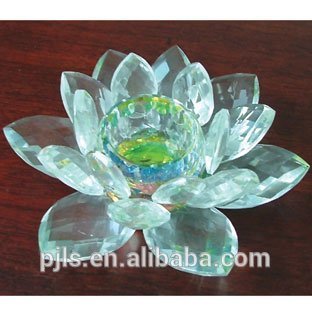 Colorful crystal lotus for party decoration