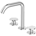 Widespread bathroom 3 hole sink faucet