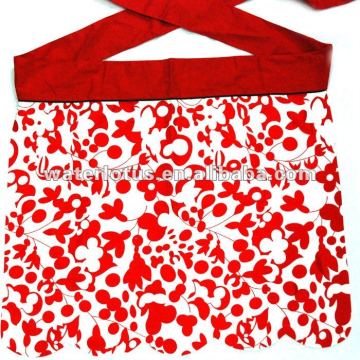 printed cotton waist apron Italian apron set manufacturer