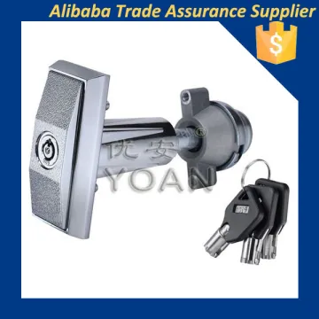 Tubular  T-handle vending machine lock with tubular key